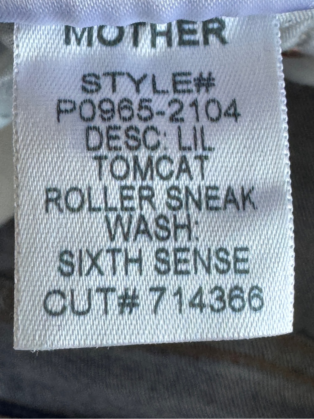 MOTHER LIL' TOMCAT ROLLER SNEAK WIDE LEG JEANS SIXTH SENSE WASH 30 - Picture 8 of 14